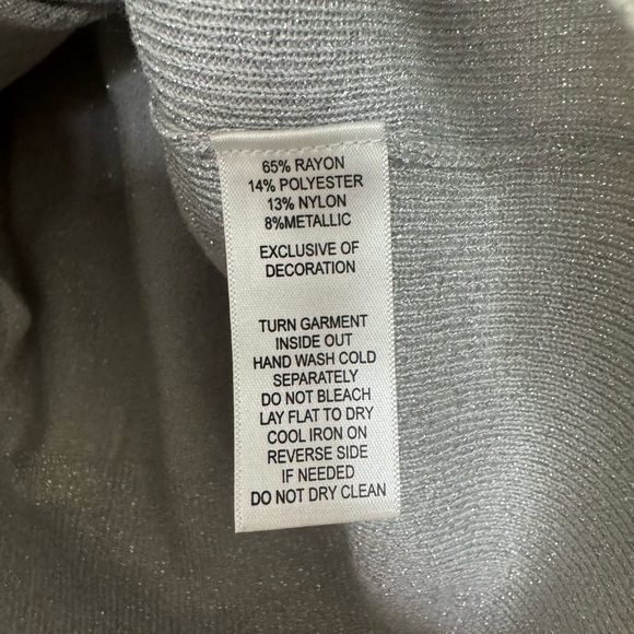 NWOT White House Black Market Silver Embellished Cardigan - Picture 5 of 9